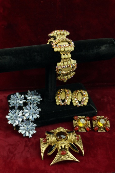 Weiss, Hobe & Florenza Vintage Costume Jewelry