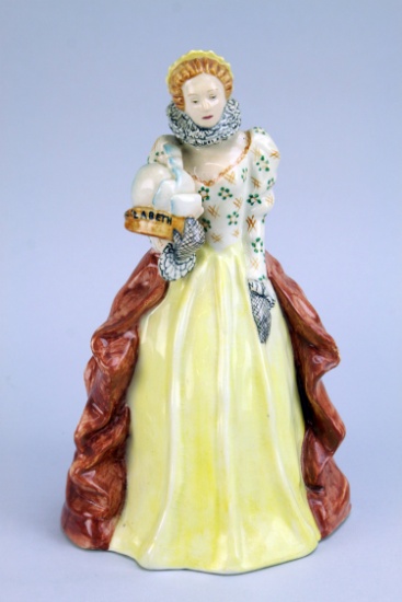 Goldscheider "Queen Elizabeth" Porcelain Figurine; Staffordshire, England