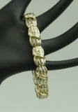 10k Gold & Diamond Bracelet, 25.8 Grams