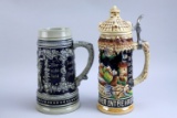 2 German Beer Steins