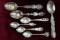 Sterling Silver Collector Spoons: Seaside, Or., Santa Fe, California