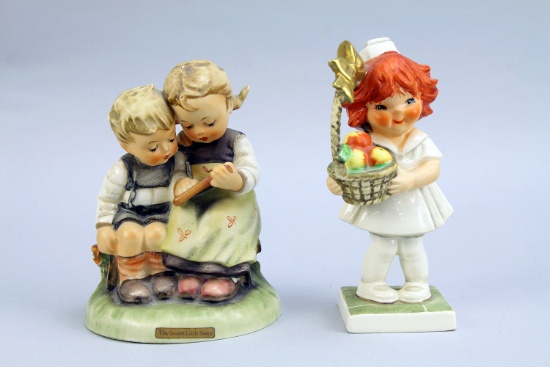 2 Hummel Figurines "Smart Little Sister" & Nurse