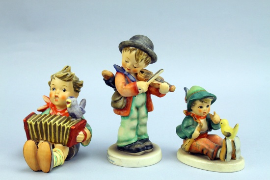 3 Hummel Figurines - Musical Theme, W. Germany