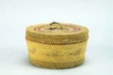 Native American Inuit Style Basket - Lidded