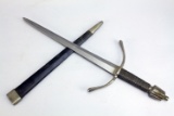 Celtic Style Short Sword - Dagger, Wire Wrapped Handle