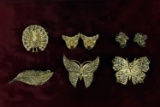 Vermeil (Gold over Silver) Earrings & Brooches