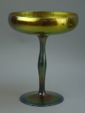 Steuben Gold Aurene Glass - Compote