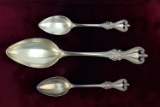 Sterling Silver Spoons, Patented 1895, 123.4 Grams