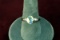 10k Gold Ring w/ Large Faceted Stone, Sz. 9