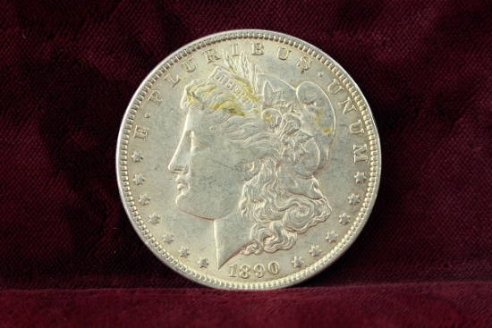 1890-P Morgan Silver Dollar