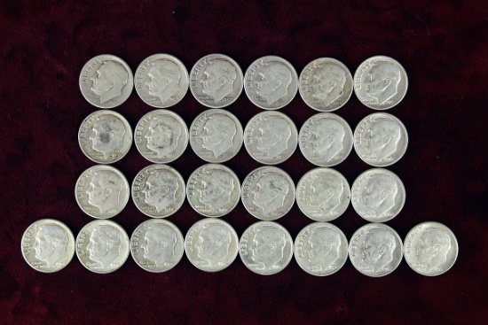 26 various dates/mints Roosevelt Silver Dimes