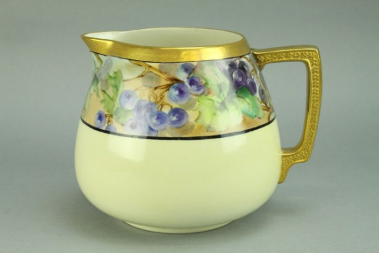 Belleek Willets Decorated Pottery - Porcelain Pitcher, Ca. 1900