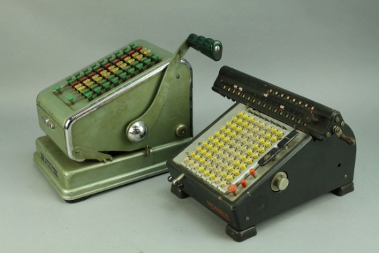 Vintage Monroe Calculator & Paymaster Check Writer