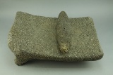 Central American - Mexican Style Grinding Stone & Pestle