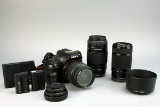 Sony Alpha 57 DSLR Camera w/ 2 Lenses