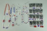 Beaded Fashion Jewelry - 4th of July Colors