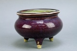 Chinese Purple Glazed Censer, Early 20th Century?