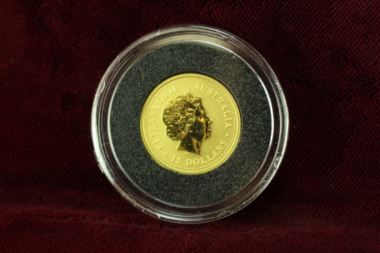 2006 Australia $15 1/10 oz Gold Coin, Kangaroo