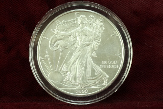 2008 American Silver Eagle, 1 oz Fine Silver