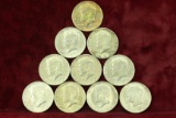 10 - 1964 Kennedy 90% Silver Half Dollars