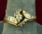 14k Gold Ladies Wedding Set,  Sz. 8.25