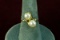 14k Gold Ring w/ 2 Pearls, Sz. 8, 2.8 Grams