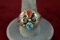 Southwest Style Ring w/ 2 Stones, Sz. 13.5