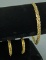 14k Gold Bracelet & Earrings, 13.3 Grams