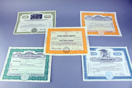 Mining & Oil Stock Certificates