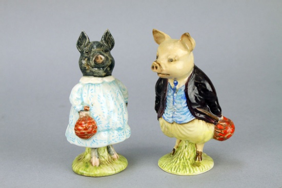 Beatrix Potter's "Pig-Wig" & "Pigling Bland", Beswick - England