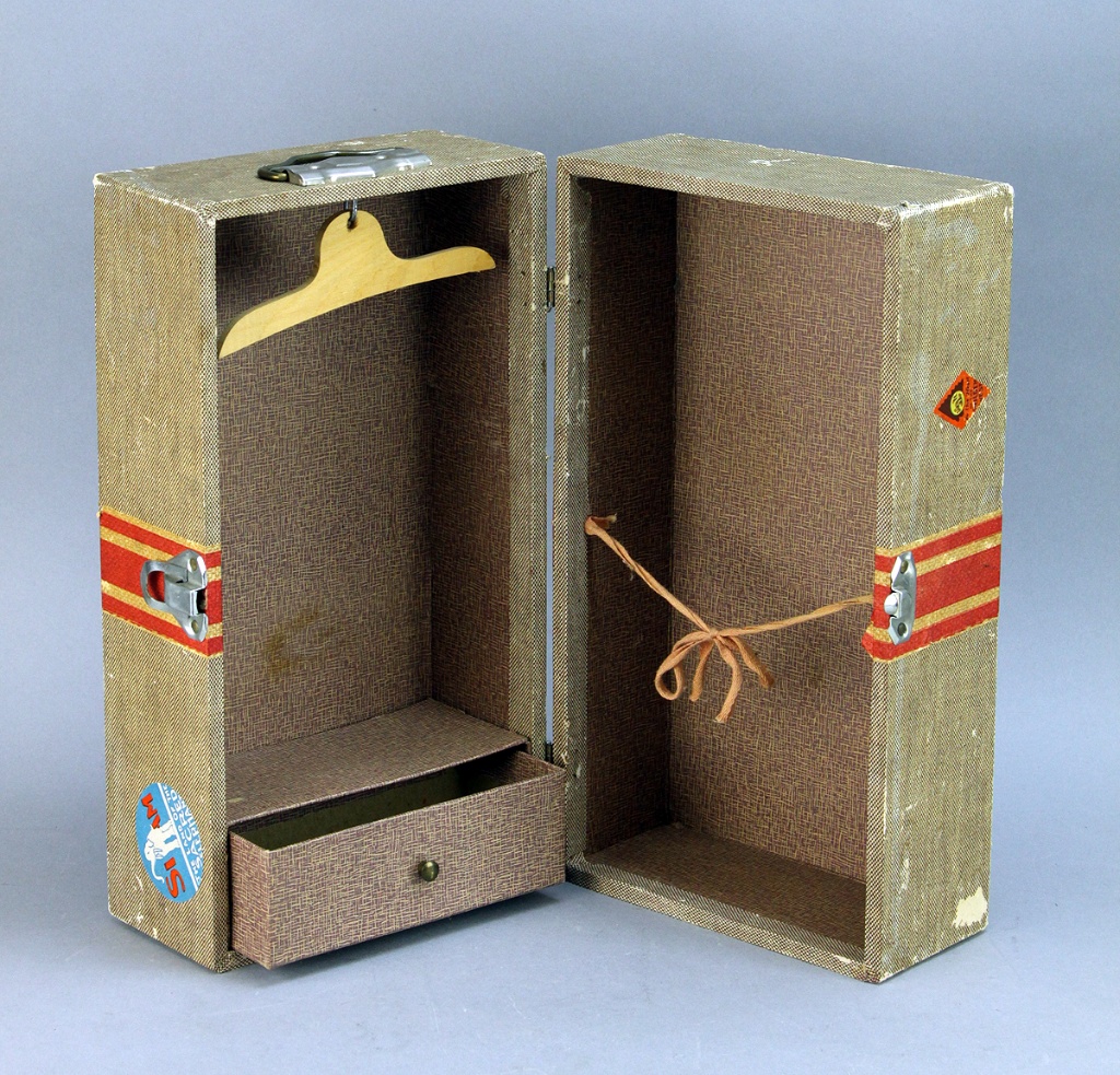 vintage doll trunk