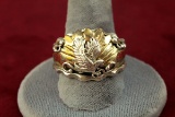 Sterling Silver Eagle Ring, Sz. 14