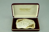 Large Cowboy Buckle - Silver Plate on Jeweler's Bronze