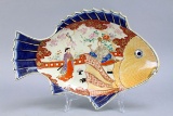 Large Japanese Meiji Period, Imari Fish Plate