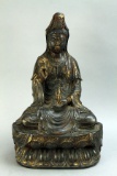 Vintage Gilt Bronze Buddha