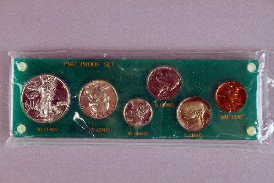 1942 U.S. Proof Silver Set, in sealed plastic