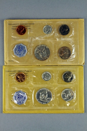 2 US Mint Silver Proof Coin Sets; 1961 & 1962