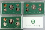 3 US Mint Proof Sets; 1996,1997,1998