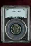 1951-P Jefferson Nickel, PCGS PR65
