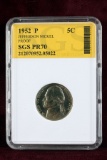 1952-P Jefferson Proof Nickel, SGS PR70