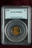 1951-P Lincoln Wheat Cent, PCGS PR65RD