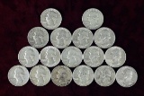 17 1964 Washington Silver Quarters, various mints