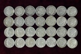 28 Roosevelt Silver Dimes various dates/mints