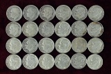 24 Roosevelt Silver Dimes various dates/mints