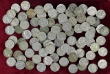 Small bag of Jefferson Nickels from 1939-1963, incl. some silver