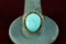 Southwest Style Sterling & Turquoise Ring, Sz. 15.5