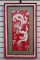 Framed Embroidered Silk Dragon