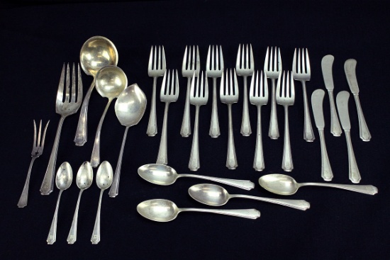 Assorted Sterling Silver Flatware Items, 714.4 Grams