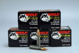 100 Rounds Wolf 7.62 x 39 mm 122 Gr. HP Steel Case Ammo