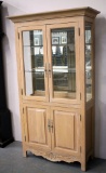 Bleached Oak China Cabinet